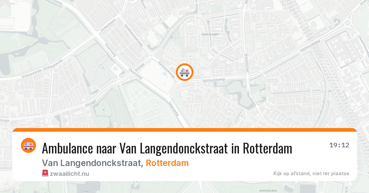 Ambulance naar Van Langendonckstraat in Rotterdam — 10 jul 2026