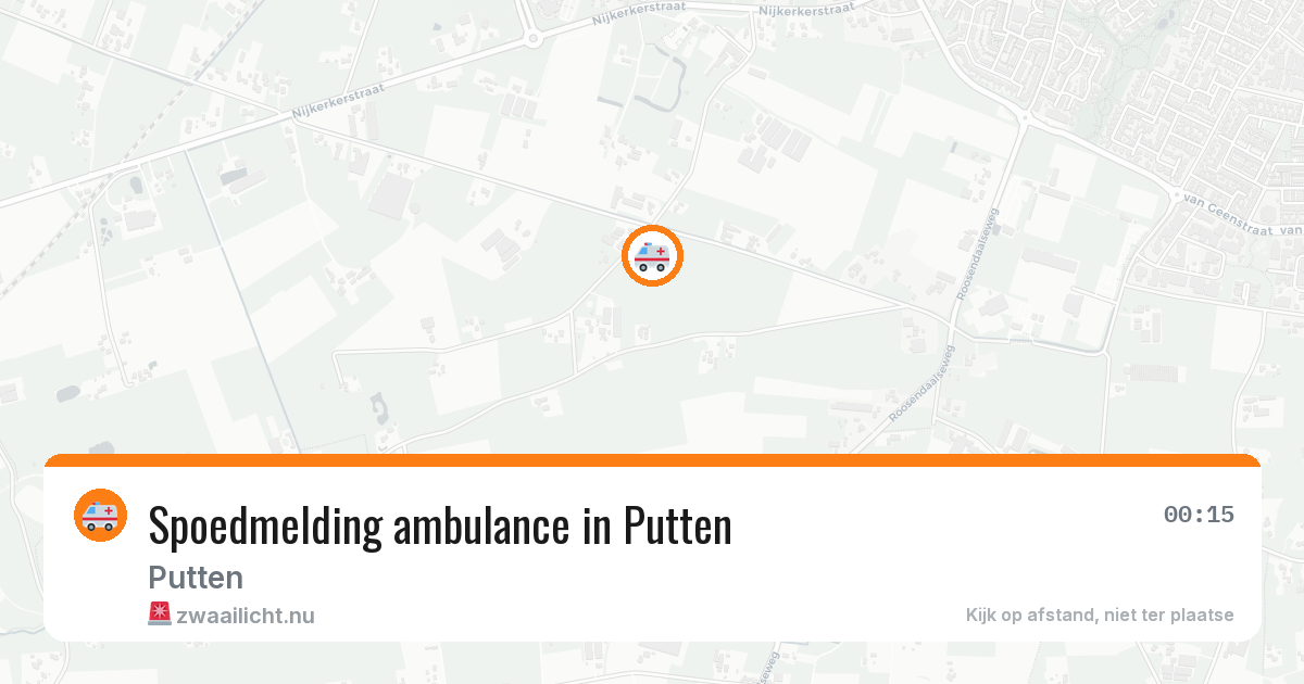 Spoedmelding ambulance in Putten — 11 apr 2026