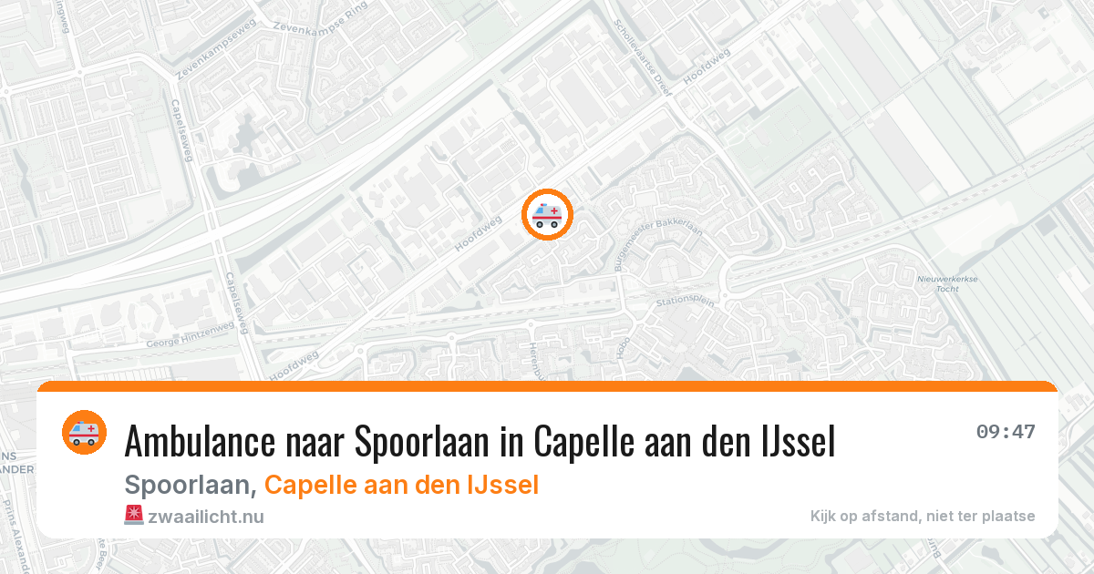 Ambulance naar Spoorlaan in Capelle aan den IJssel — 8 jun 2026