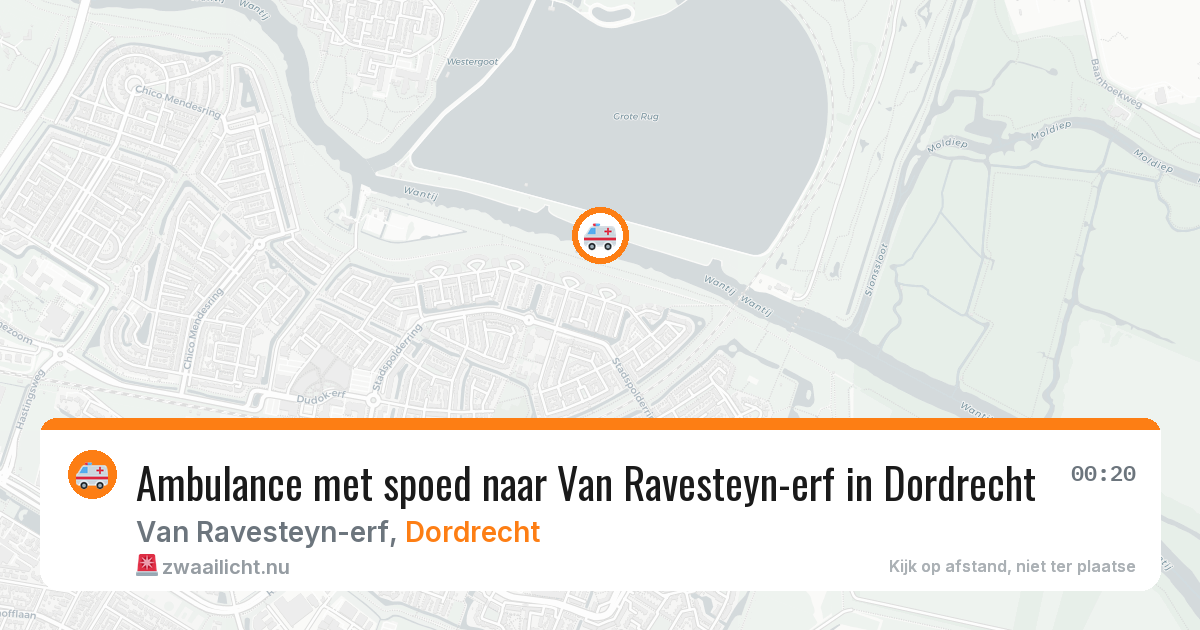 Ambulance met spoed naar Van Ravesteyn-erf in Dordrecht — 25 jan 2026
