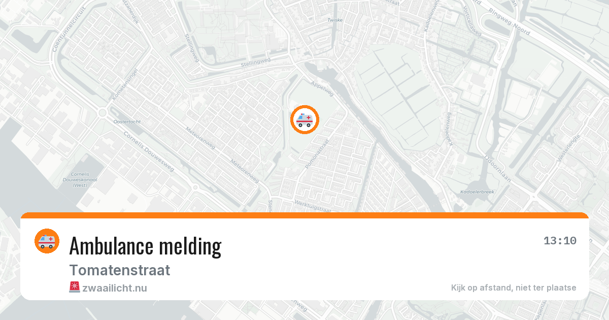 Ambulance melding — 19 mrt 2026
