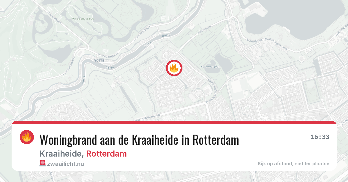 Woningbrand aan de Kraaiheide in Rotterdam — 21 apr 2026
