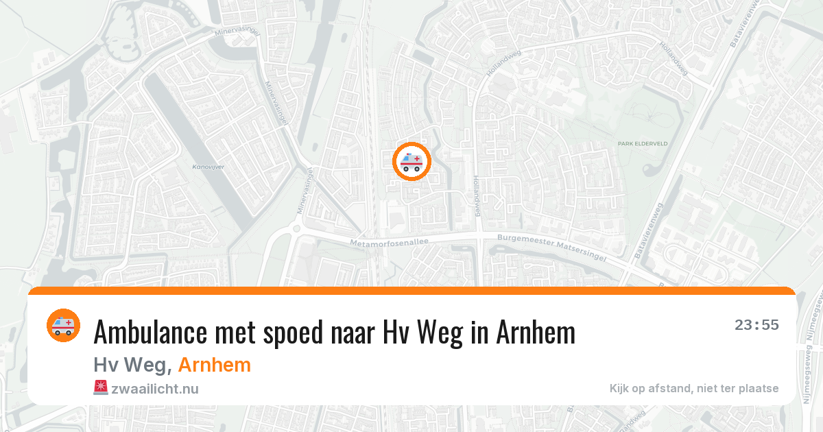 Ambulance met spoed naar Hv Weg in Arnhem — 3 apr 2026