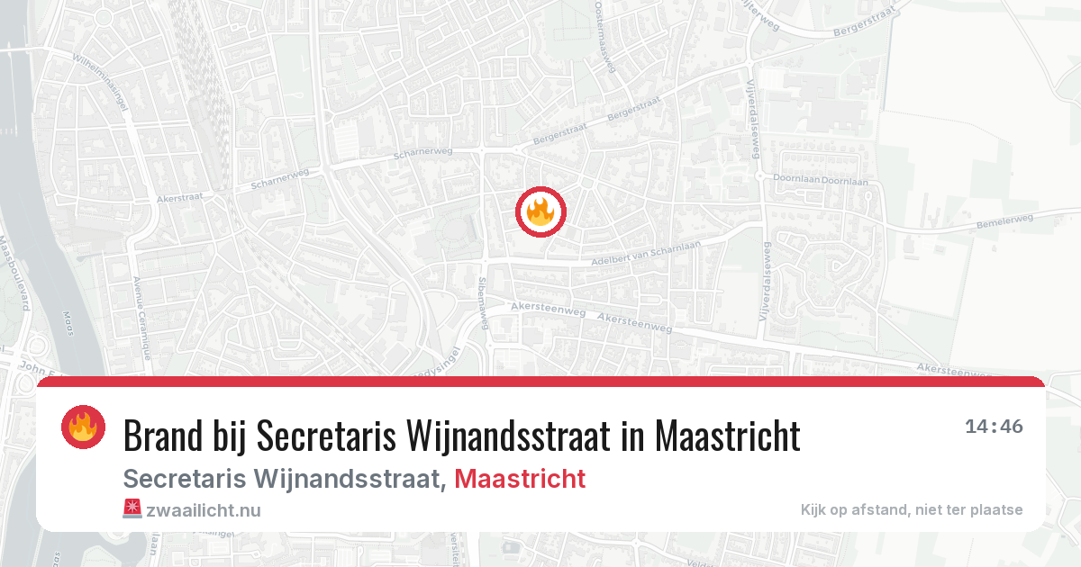 Brand bij Secretaris Wijnandsstraat in Maastricht — 29 mei 2026