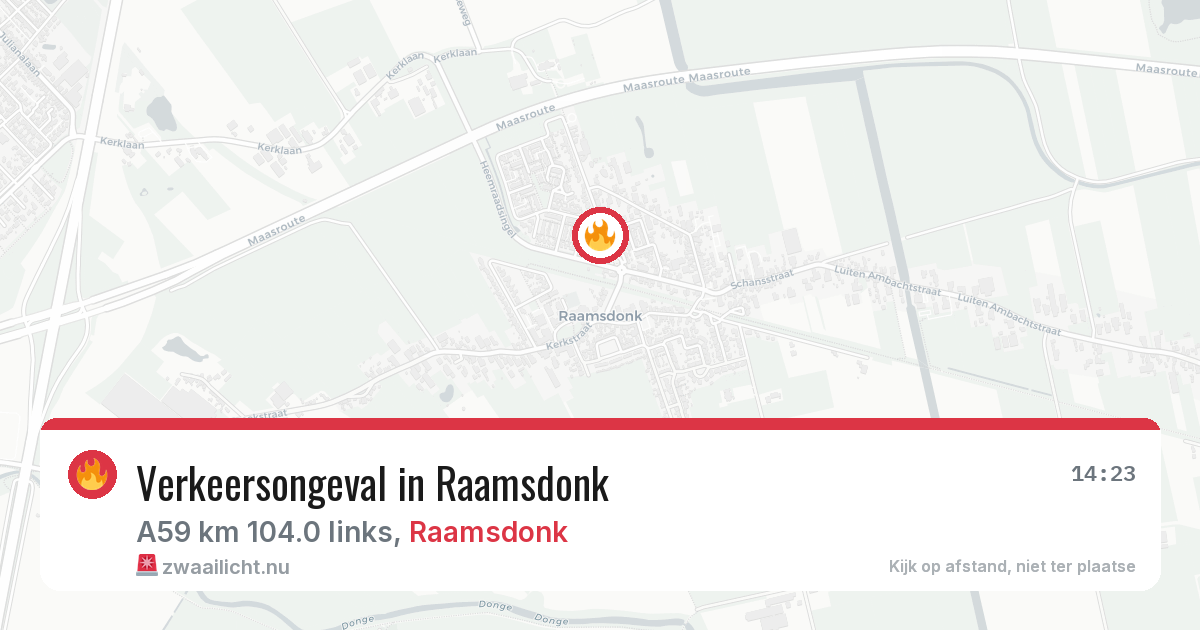 Verkeersongeval in Raamsdonk — 27 mei 2026