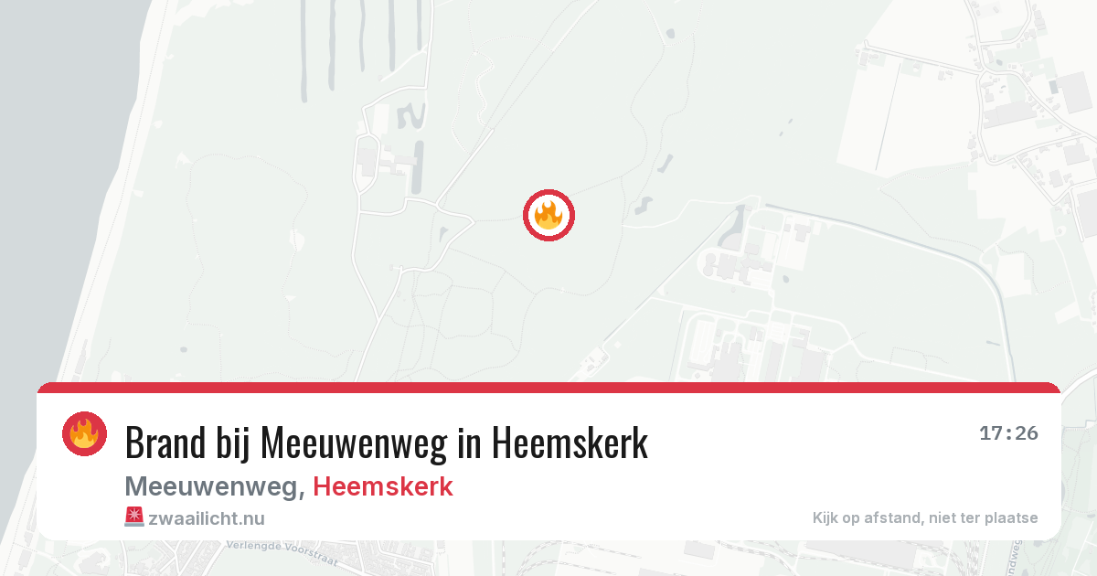 Brand bij Meeuwenweg in Heemskerk — 8 jul 2026