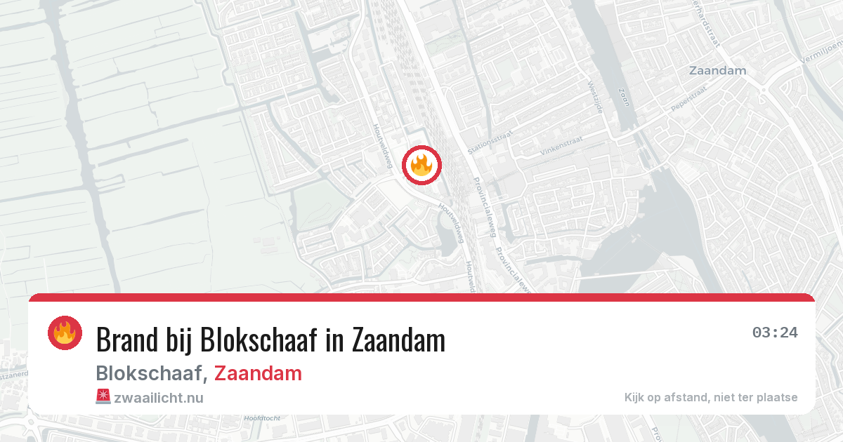 Brand bij Blokschaaf in Zaandam — 14 jul 2026