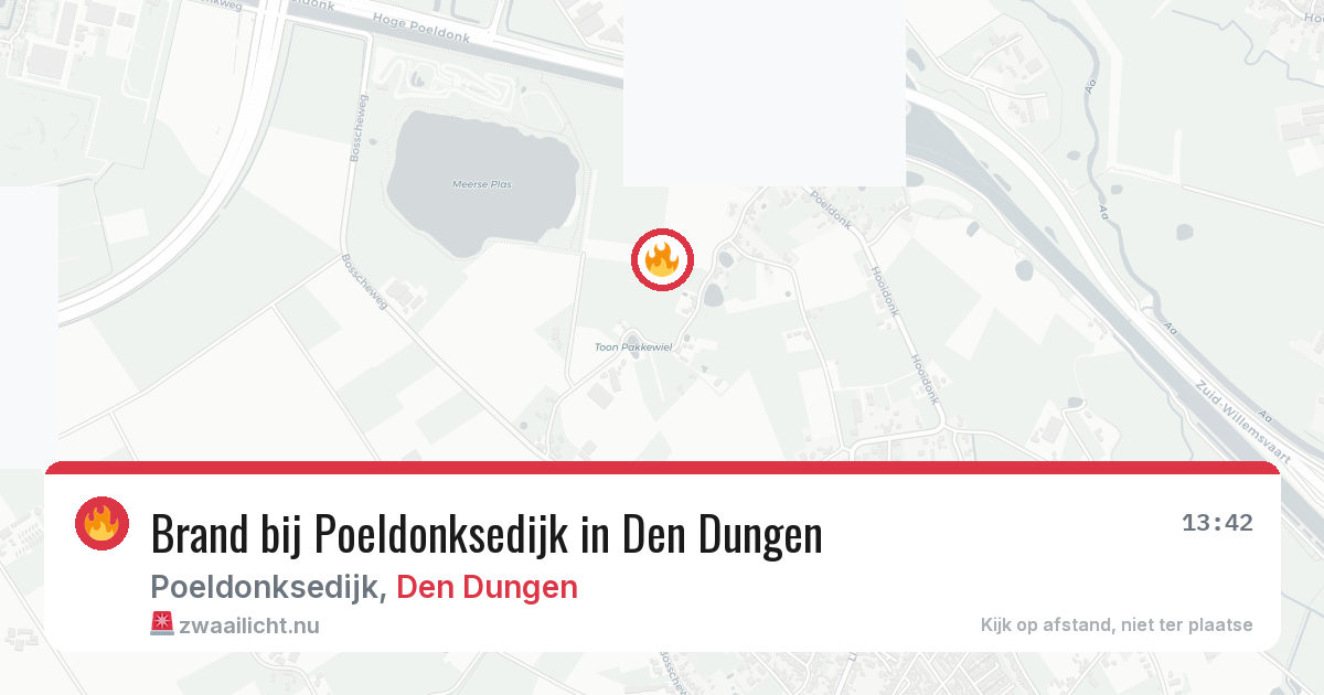 Brand bij Poeldonksedijk in Den Dungen — 6 jul 2026