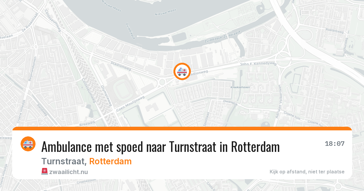 Ambulance met spoed naar Turnstraat in Rotterdam — 2 jun 2026