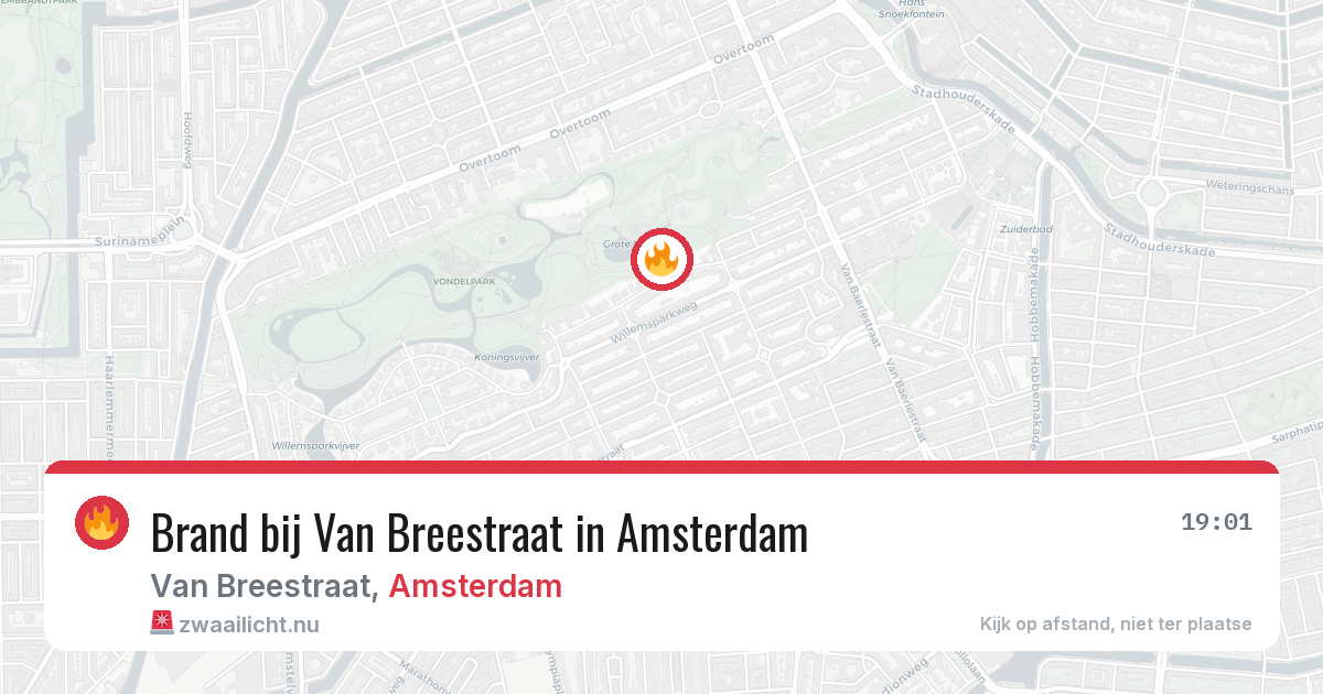 Brand bij Van Breestraat in Amsterdam — 3 jun 2026