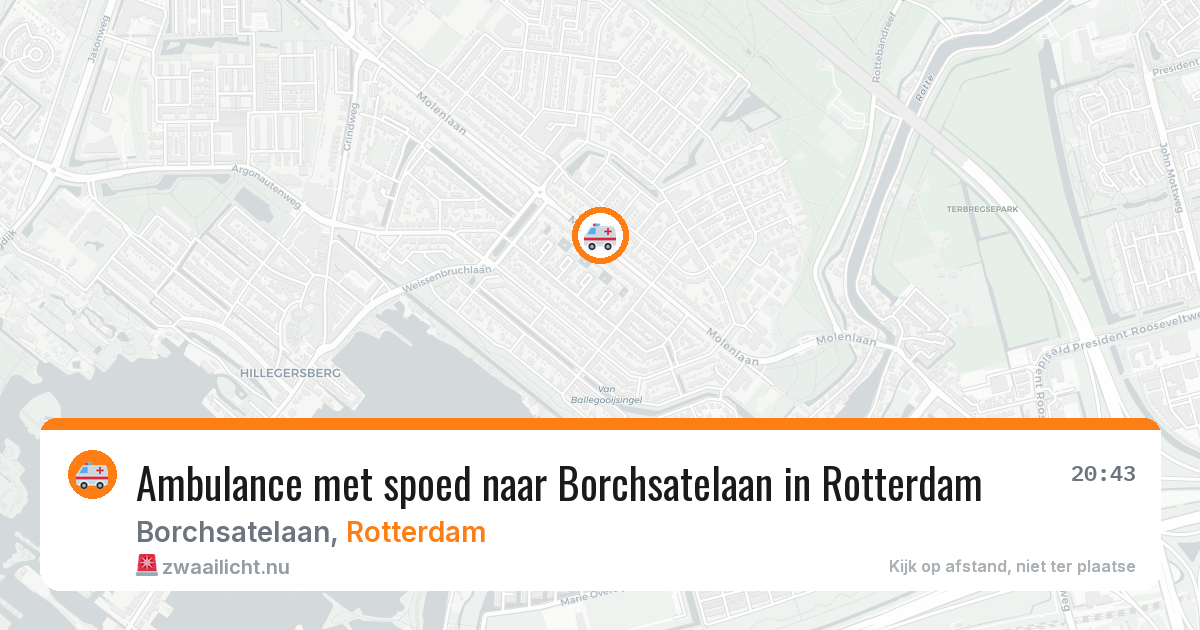 Ambulance met spoed naar Borchsatelaan in Rotterdam — 4 jun 2026