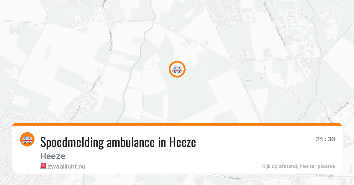 Spoedmelding ambulance in Heeze — 14 jul 2026