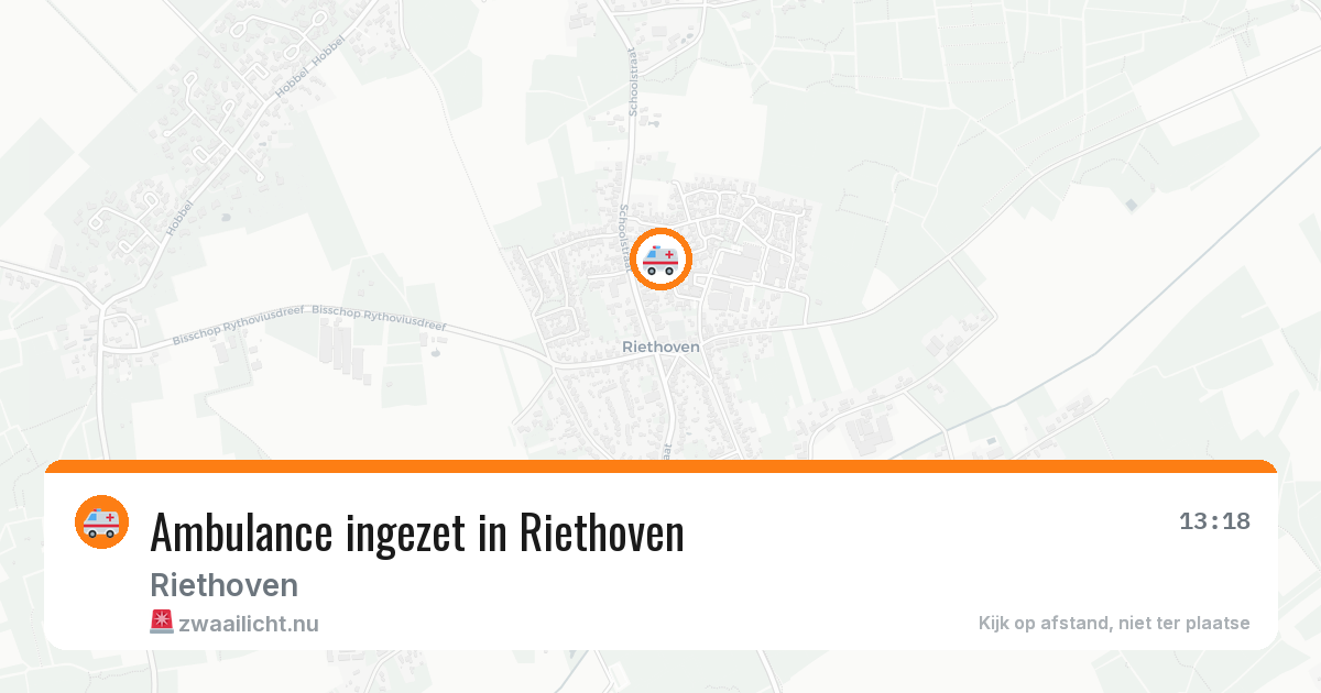 Ambulance ingezet in Riethoven — 22 jul 2026