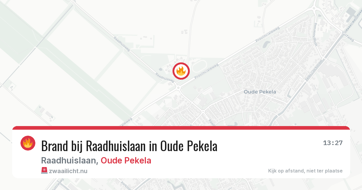 Brand bij Raadhuislaan in Oude Pekela — 18 mei 2026