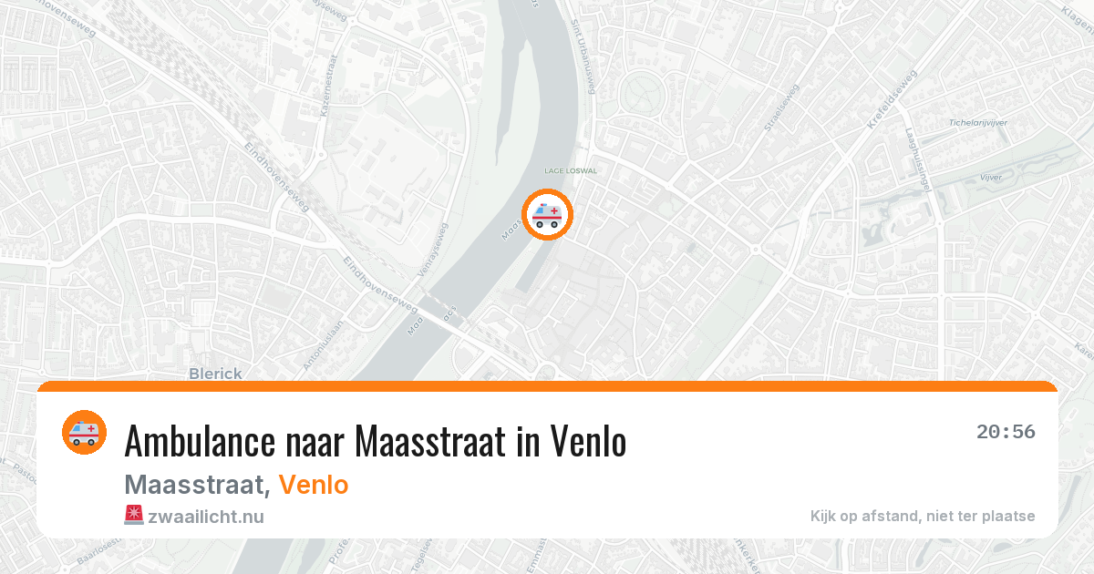 Ambulance naar Maasstraat in Venlo — 25 jul 2026