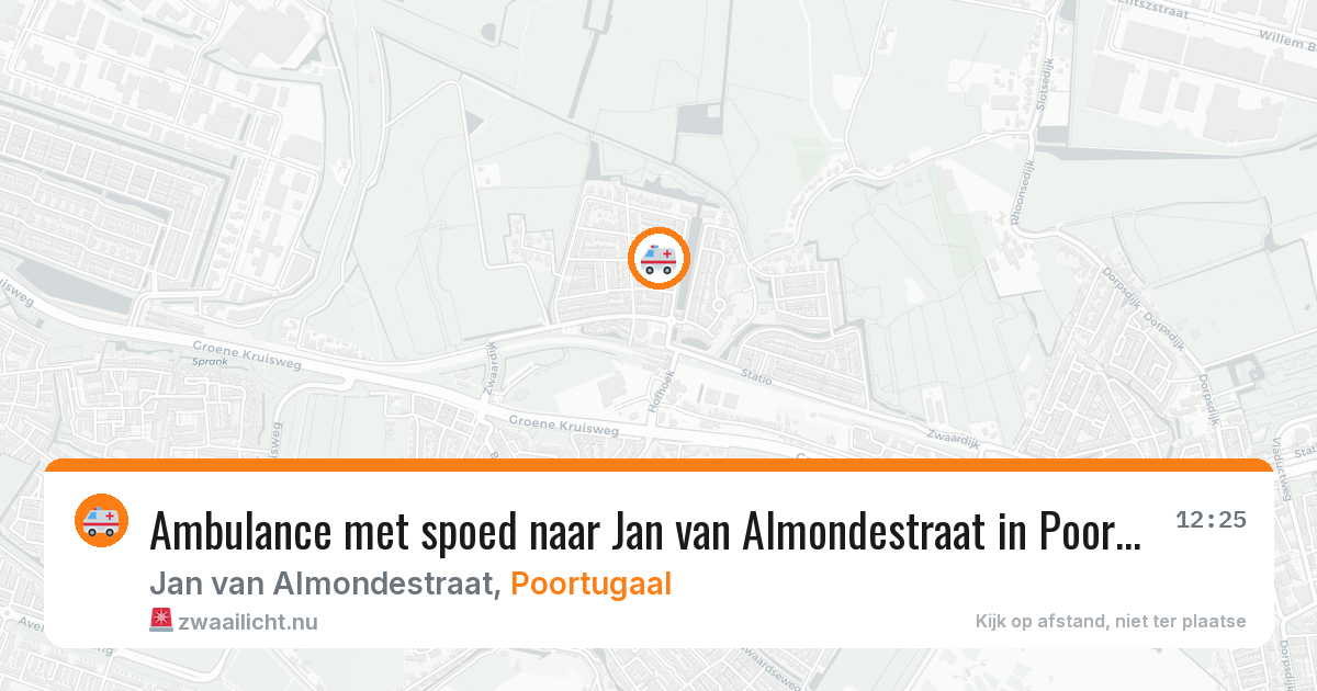 Ambulance met spoed naar Jan van Almondestraat in Poortugaal — 2 apr 2026