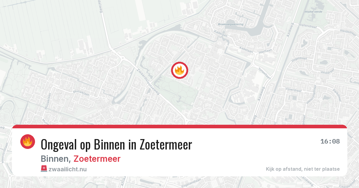 Ongeval op Binnen in Zoetermeer — 18 mrt 2026