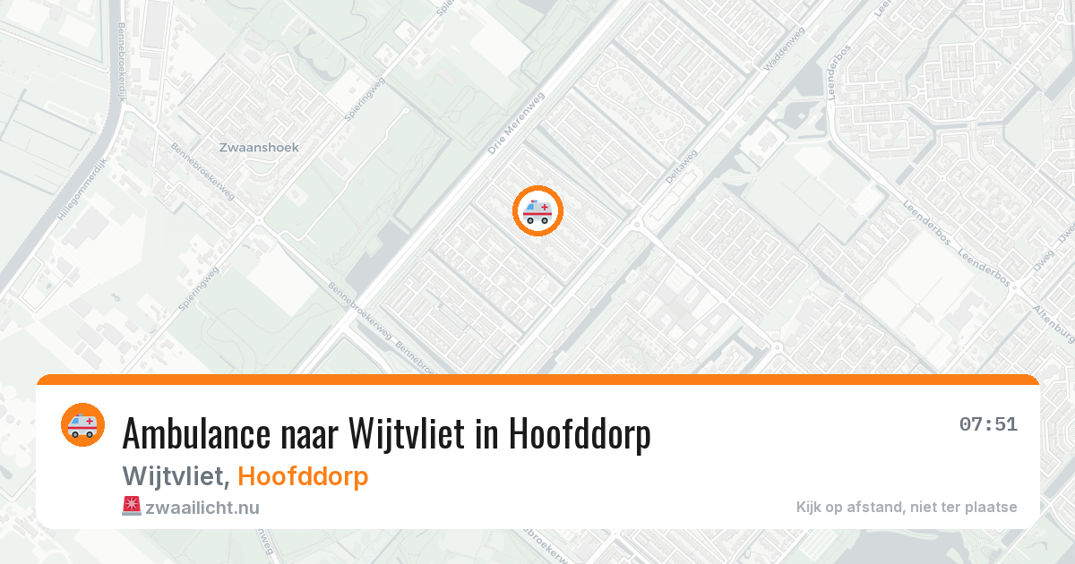 Ambulance naar Wijtvliet in Hoofddorp — 3 jun 2026