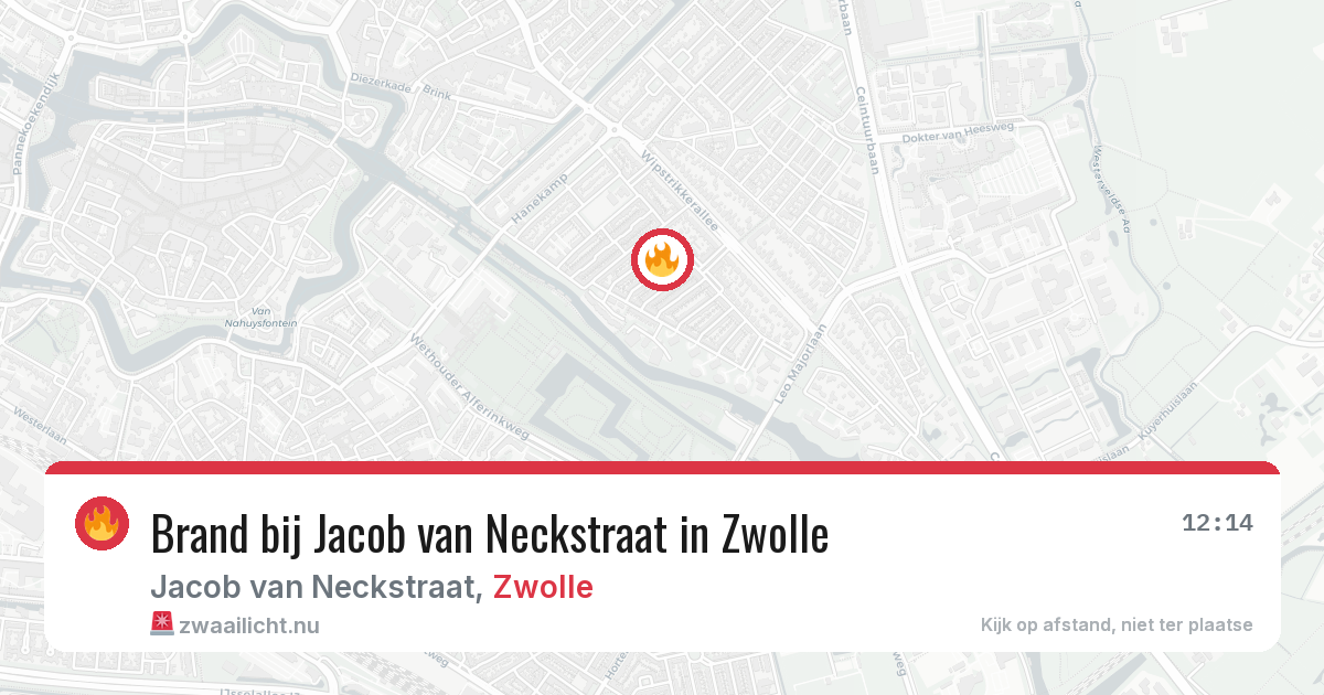Brand bij Jacob van Neckstraat in Zwolle — 30 mei 2026