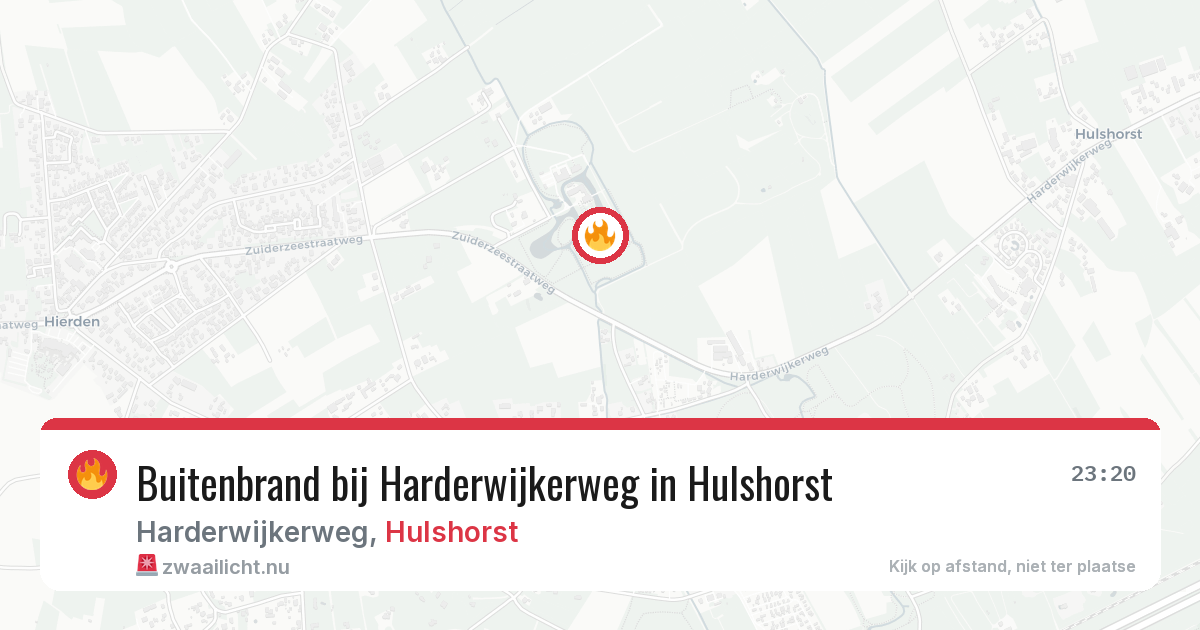 Buitenbrand bij Harderwijkerweg in Hulshorst — 20 mei 2026