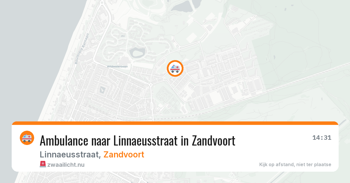Ambulance naar Linnaeusstraat in Zandvoort — 11 jul 2026