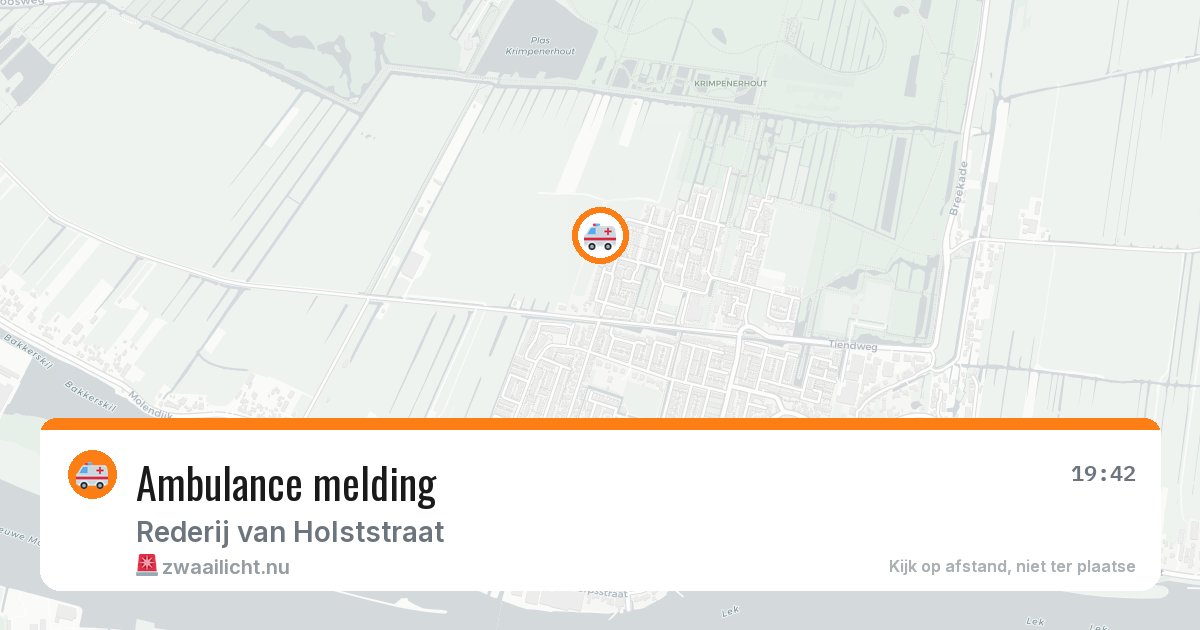 Ambulance melding — 21 jul 2026