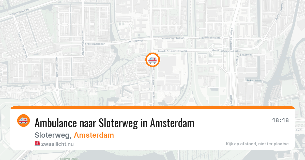 Ambulance naar Sloterweg in Amsterdam — 22 mei 2026