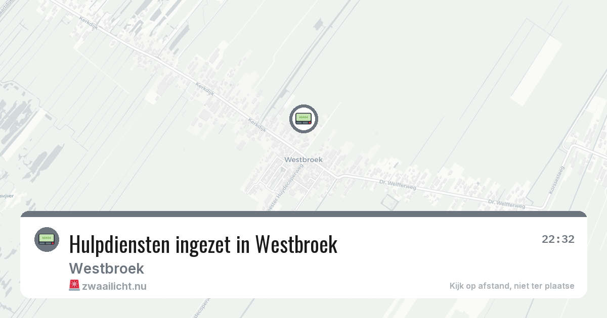 Hulpdiensten ingezet in Westbroek — 3 feb 2026 | 🚨 Zwaailicht.nu
