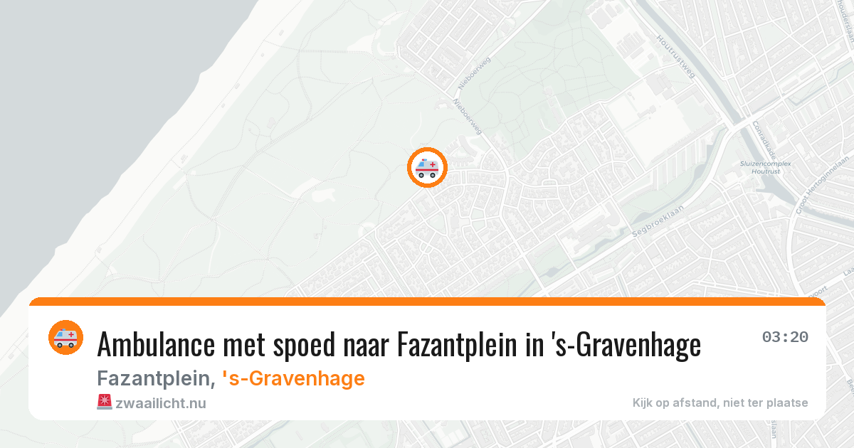 Ambulance met spoed naar Fazantplein in 's-Gravenhage — 14 jul 2026