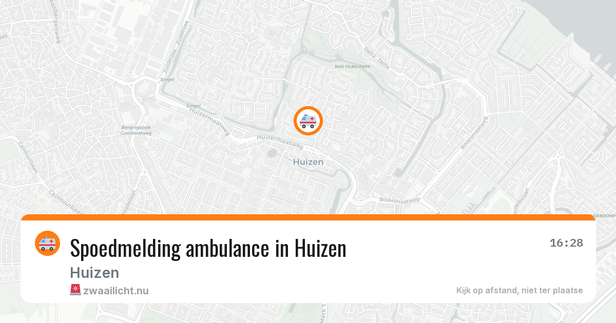 Spoedmelding ambulance in Huizen — 8 jul 2026