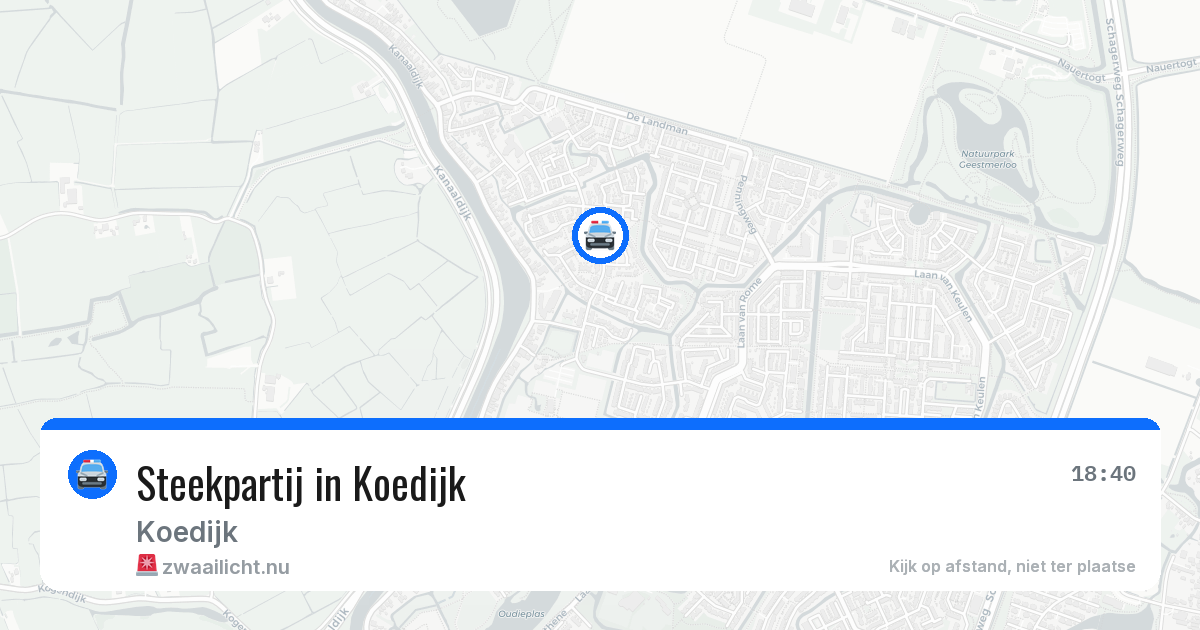 Steekpartij in Koedijk — 1 jun 2026