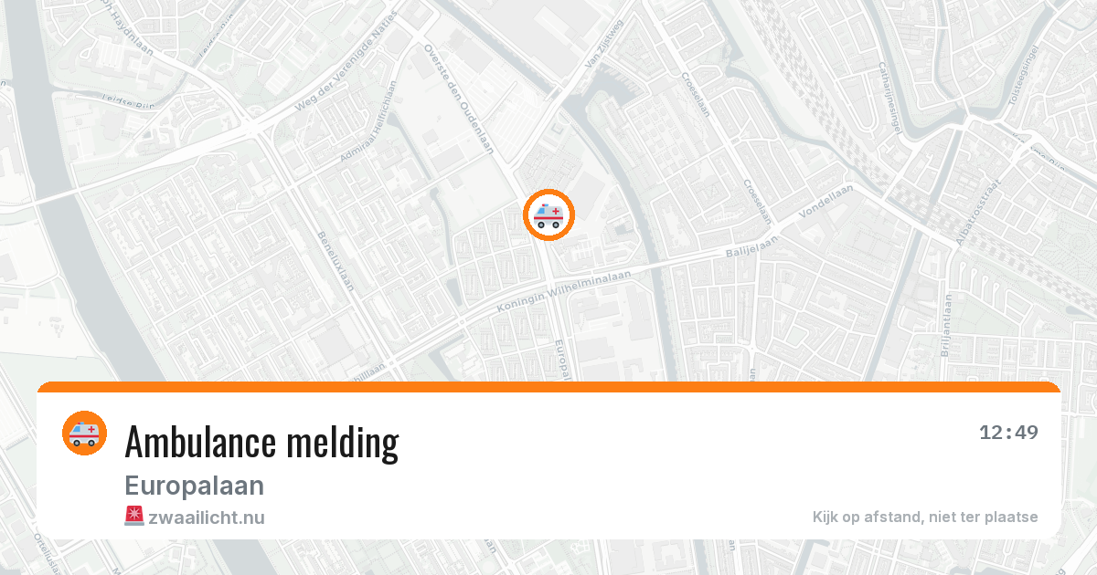 Ambulance melding — 12 jul 2026