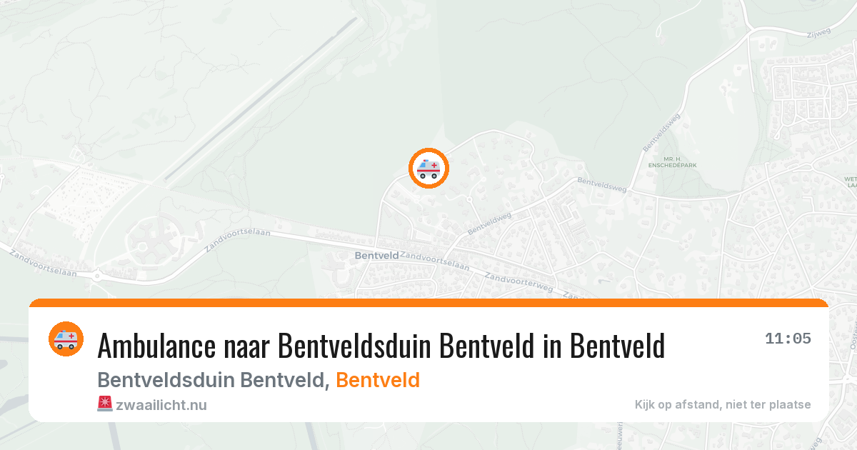 Ambulance naar Bentveldsduin Bentveld in Bentveld — 17 jul 2026