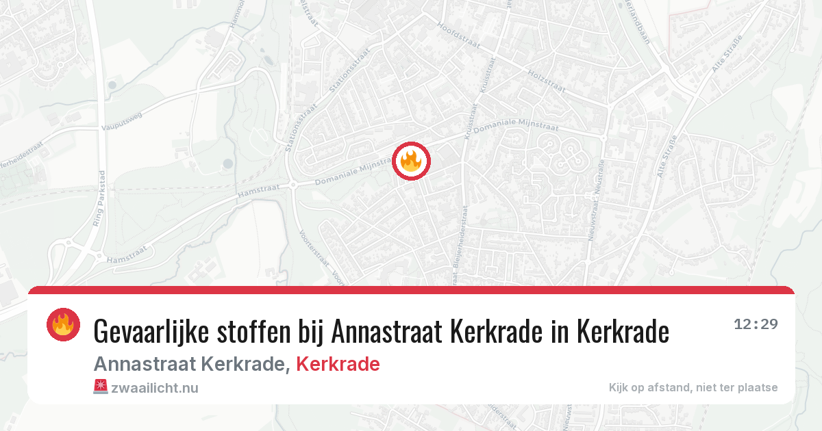 Gevaarlijke stoffen bij Annastraat Kerkrade in Kerkrade — 5 mei 2026