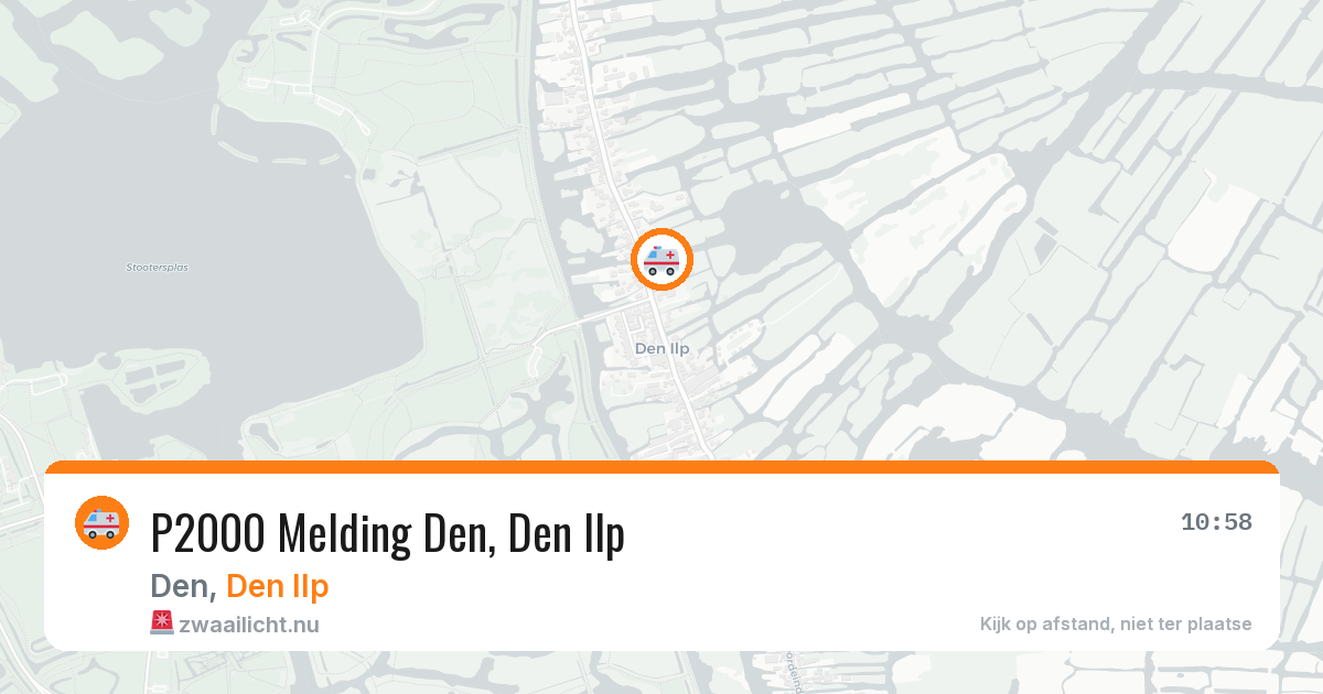 P2000 Melding Den, Den Ilp — 29 mrt 2026