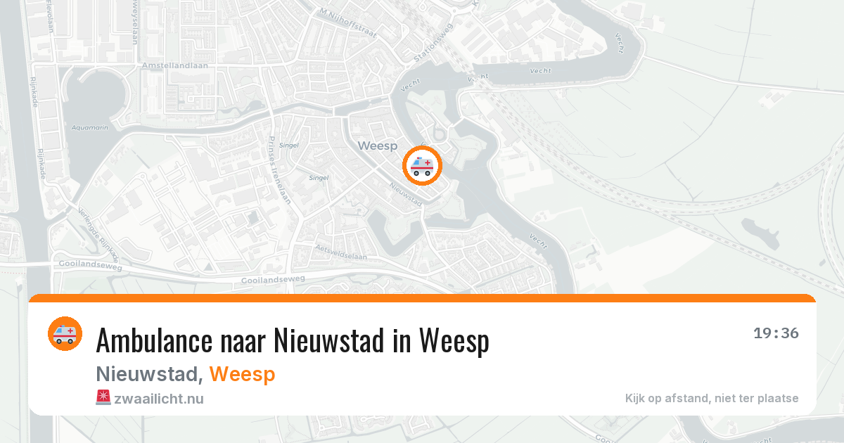 Ambulance naar Nieuwstad in Weesp — 24 jul 2026