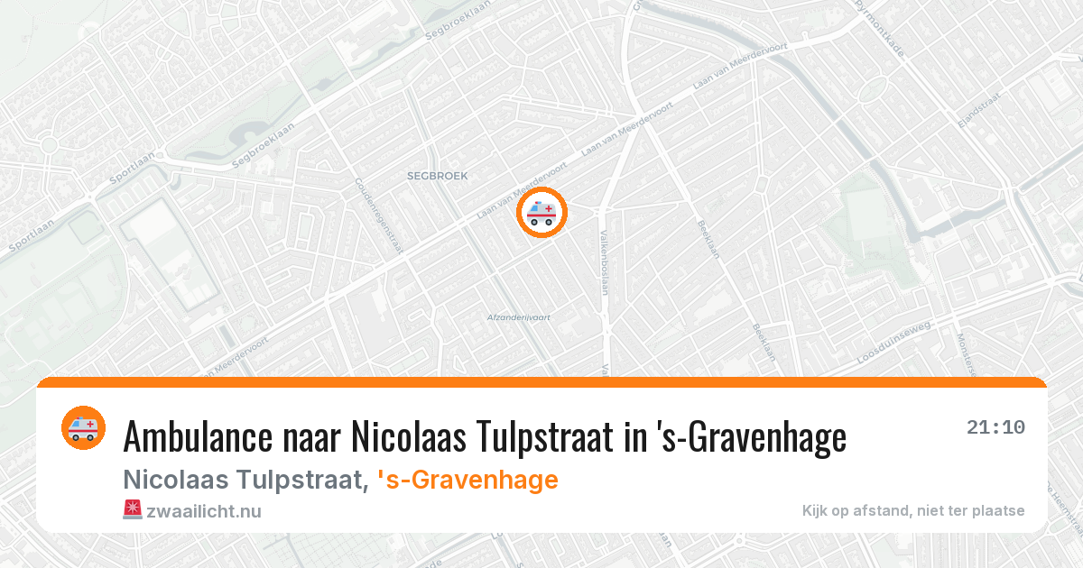 Ambulance naar Nicolaas Tulpstraat in 's-Gravenhage — 24 jul 2026