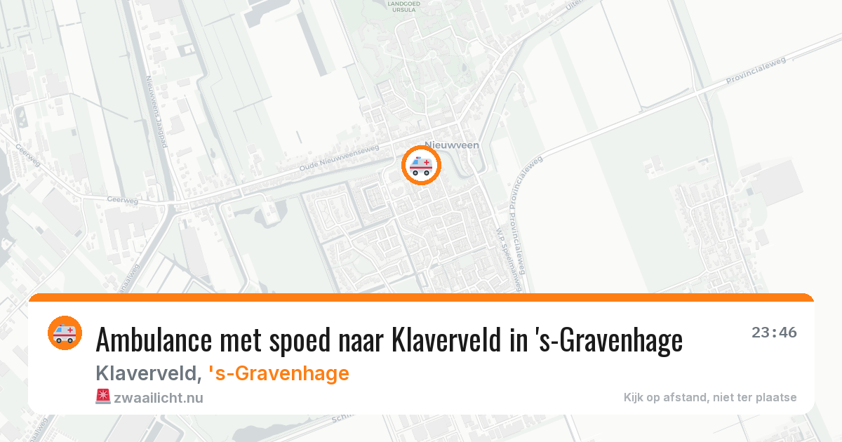 Ambulance met spoed naar Klaverveld in 's-Gravenhage — 11 feb 2026