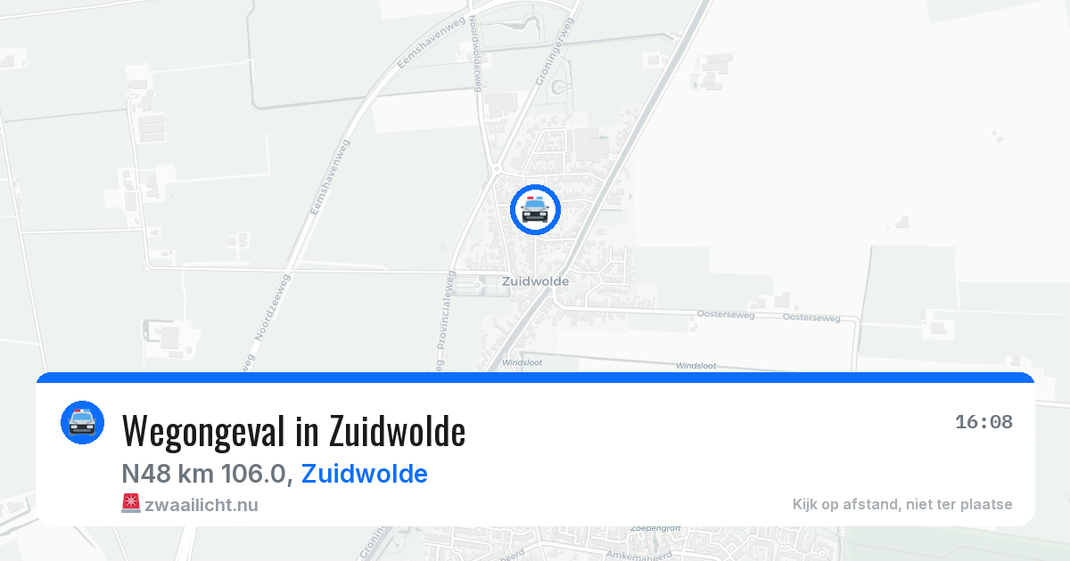 Wegongeval in Zuidwolde — 14 mrt 2026