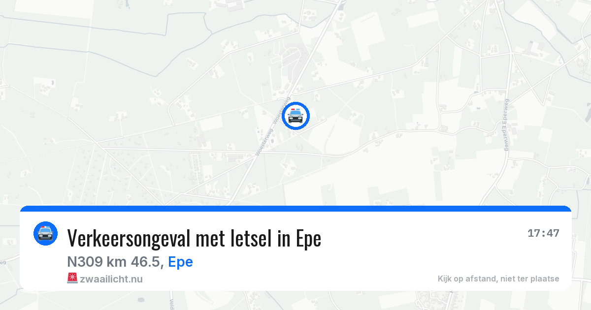 Verkeersongeval met letsel in Epe — 4 jun 2026