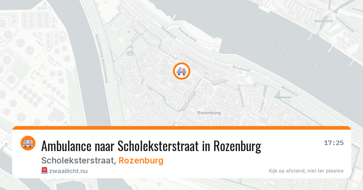Ambulance naar Scholeksterstraat in Rozenburg — 22 jul 2026