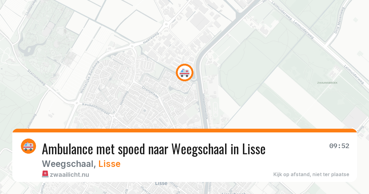 Ambulance met spoed naar Weegschaal in Lisse — 11 feb 2026