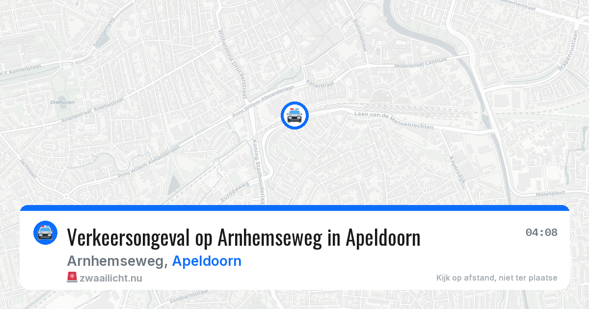 Verkeersongeval op Arnhemseweg in Apeldoorn — 18 apr 2026
