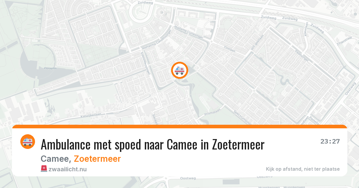 Ambulance met spoed naar Camee in Zoetermeer — 5 mei 2026