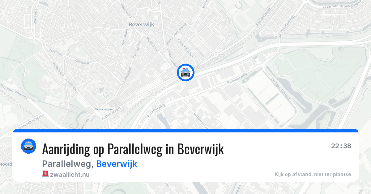 Aanrijding op Parallelweg in Beverwijk — 9 apr 2026