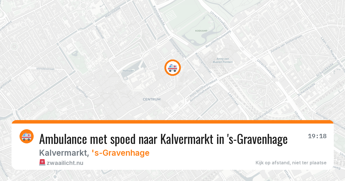 Ambulance met spoed naar Kalvermarkt in 's-Gravenhage — 17 jul 2026