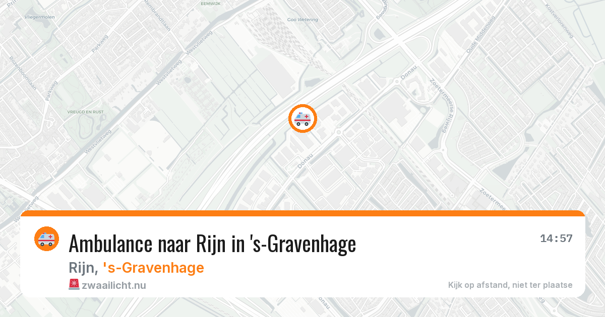 Ambulance naar Rijn in 's-Gravenhage — 20 jul 2026
