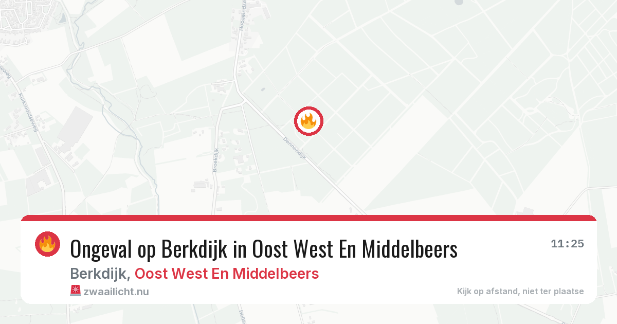 Ongeval op Berkdijk in Oost West En Middelbeers — 7 jul 2026