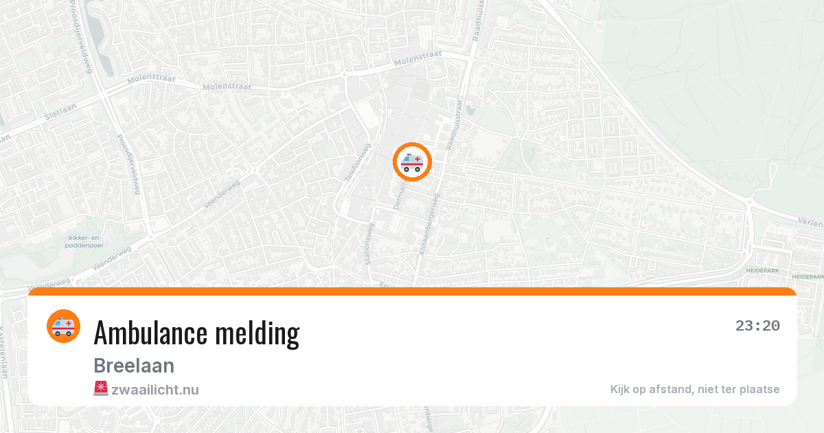 Ambulance melding — 16 jul 2026