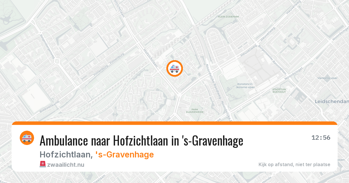 Ambulance naar Hofzichtlaan in 's-Gravenhage — 21 feb 2026